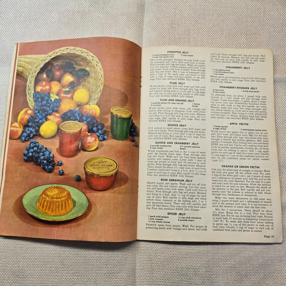 Vintage Kerr Home Canning Book Recipes Methods Jars & Lids Pamphlet 1950s‎